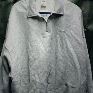 Nike Light Gray Half-Zip Pullover